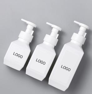 China Hdpe Black White Grey Tinted Square Foam Pump Bottle 280Ml 400Ml 600Ml wholesale