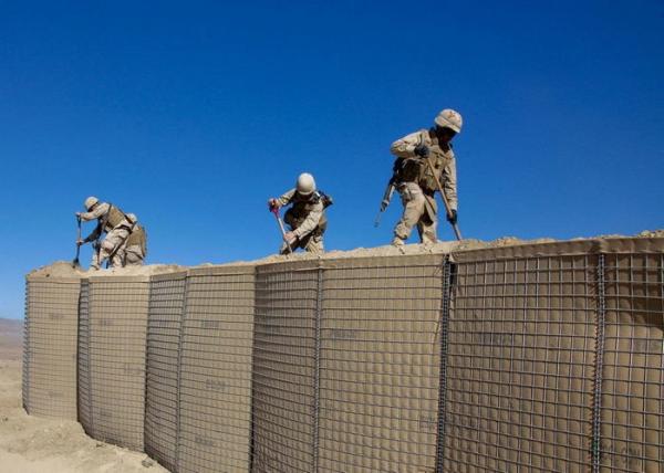 Military Army Wall Zinc - Aluminum Coated Type Hesco Barrier Bastion Defensive