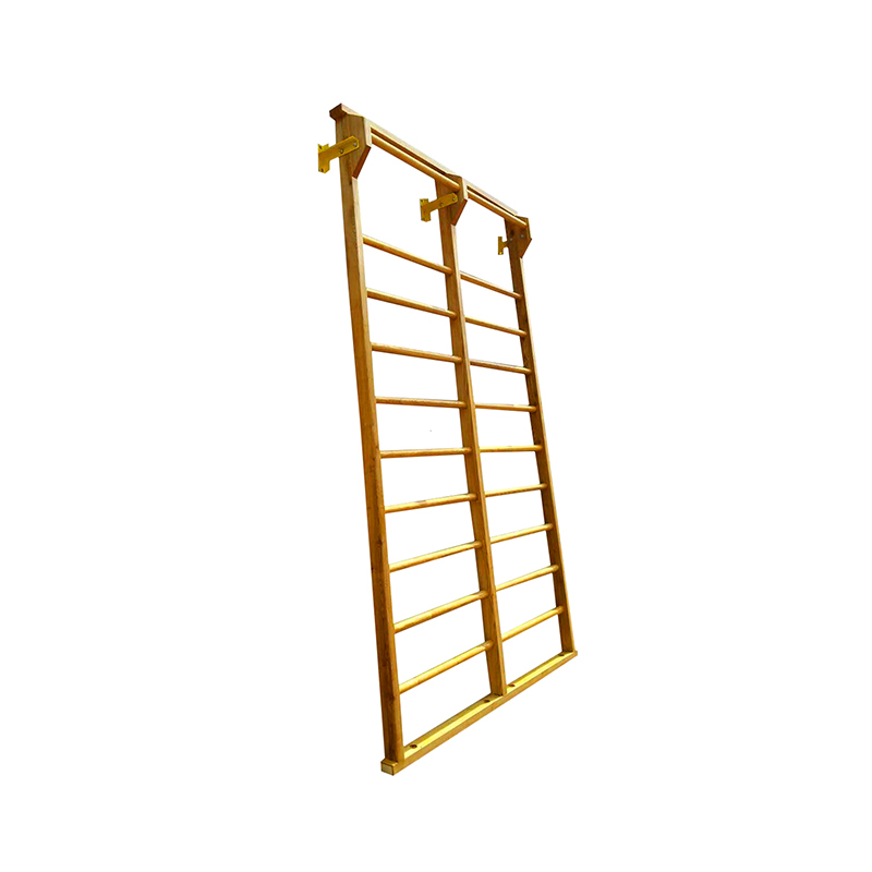 Adjustable Yellow Manchurian Ash Wood Wall Bars Gym Ladder for Customized Workouts
