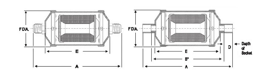 Dark Blue Bi Flow Liquid Line Drier 4.7mpa For Refrigeration SFK Series
