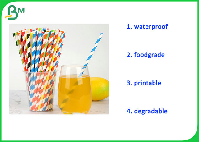 Various Size 60gr Food Grade White Kraft Paper for Paper Straws Biodegradable 