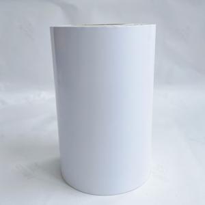 China Aluminum Foil Coated Art Paper With 80g White Glassine Liner Low Temp Tire Label wholesale