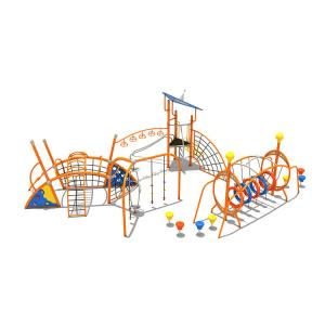 China Large Plastic Slide Kids Outdoor Playground 114mm Anti Static wholesale