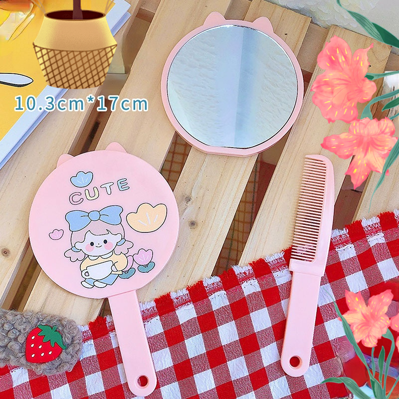 Customizable Makeup Compact for Everyday Mini Pocket Square Vanity Cosmetic Mirror