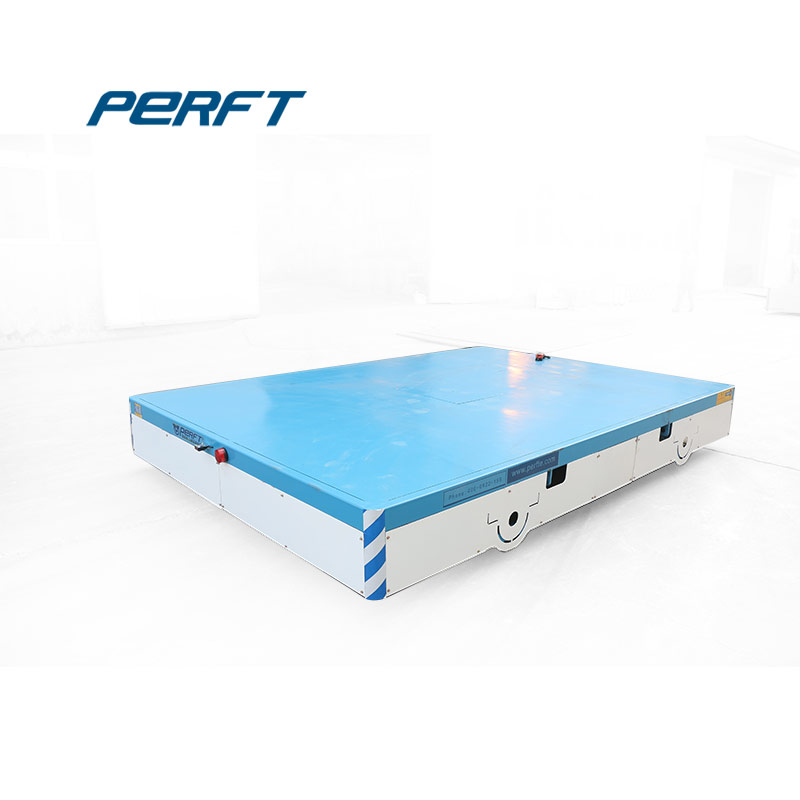 battery operated platform automated motorized cart ,customized battery powered carrier flat car
