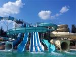 Hot Dipped Galvanized Steel Fiberglass Water Slide For Aqua Park