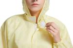 ESD Lint Free Garments Unisex Dustproof Antistatic Clean Room Suit