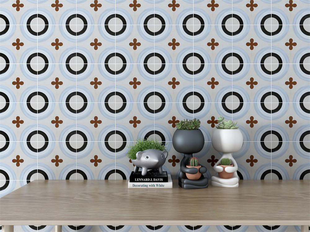 Non-Slip Flooring 20x20cm Ceramic Rustic Tiles For Decoration And Durable Wall Tile For Building