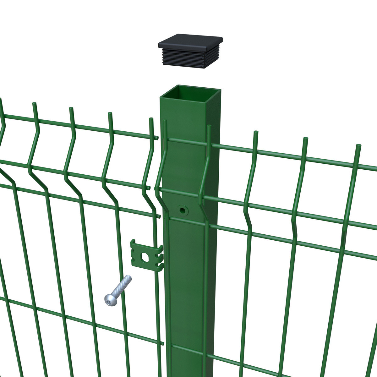 4mm Steel V Mesh Panel Fencing With Powder Coating Finish 2.4m 2.5m