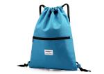 Durable Drawstring Sports Backpack Waterproof With Inside Zipper Pocket