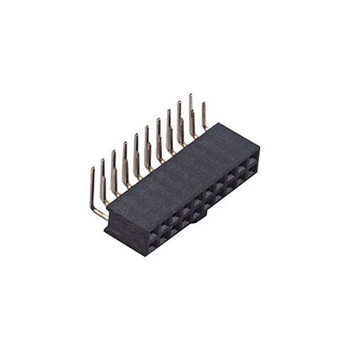 Double Row Gold Flash Right Angle header connector For PCB 2.54mm