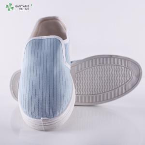 China Breathable canvas esd cleanroom work shoes with pvc sole wholesale