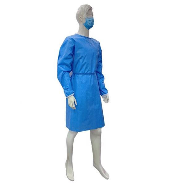 China Sterile Waterproof Surgery 25g Blue Isolation Gowns wholesale