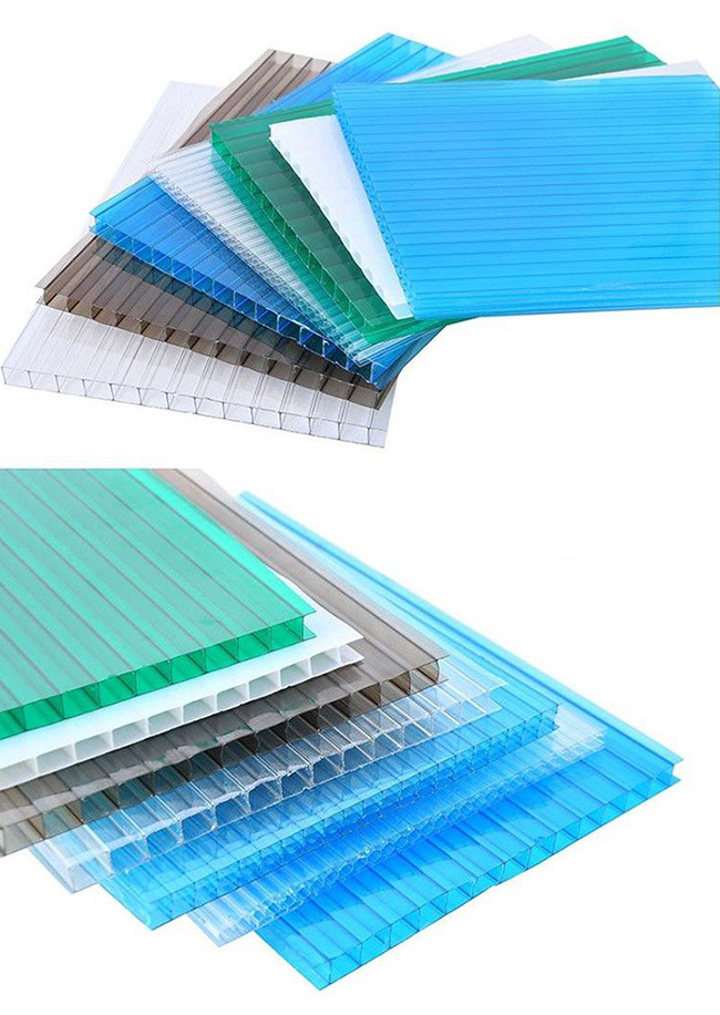 SGS Greenhouse 8mm Clear Polycarbonate Twinwall Roofing Sheet