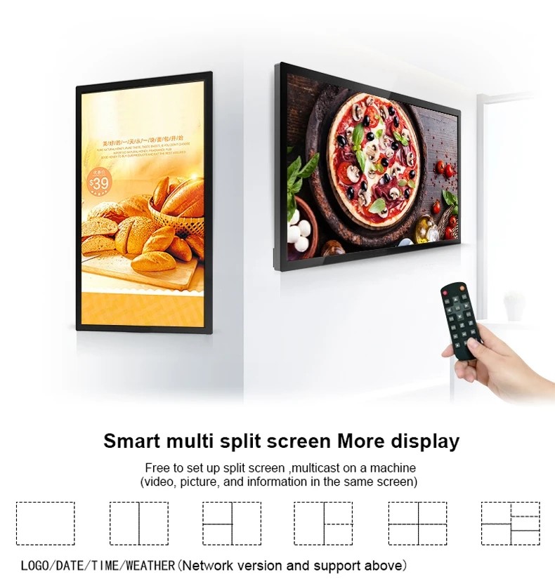 Touch Screen Interactive Digital Kiosk 21.5 32 43 55 65 75 Inch Wall Hanging