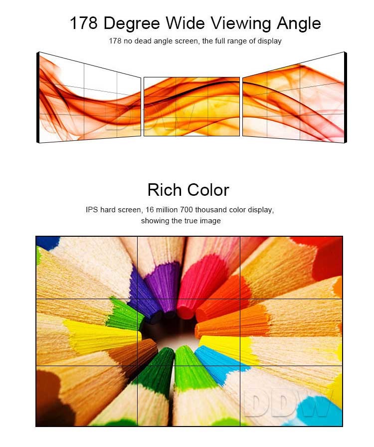 Motion Sensor 55 Interactive Video Wall HD Physical Resolution 1920*1080 LED Backlight