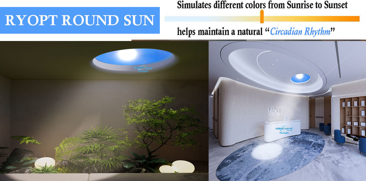 Dimmable CCT Change Artificial Skylight Window, 110V LED Sky Ceiling Light
