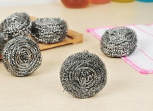 China Strong Cleaning Capacity Metal Scouring Ball For Household Kitchen Cleaning wholesale