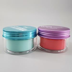 China Plastic Double Wall Layers 80g Face Sleeping Hair Cream Jar wholesale