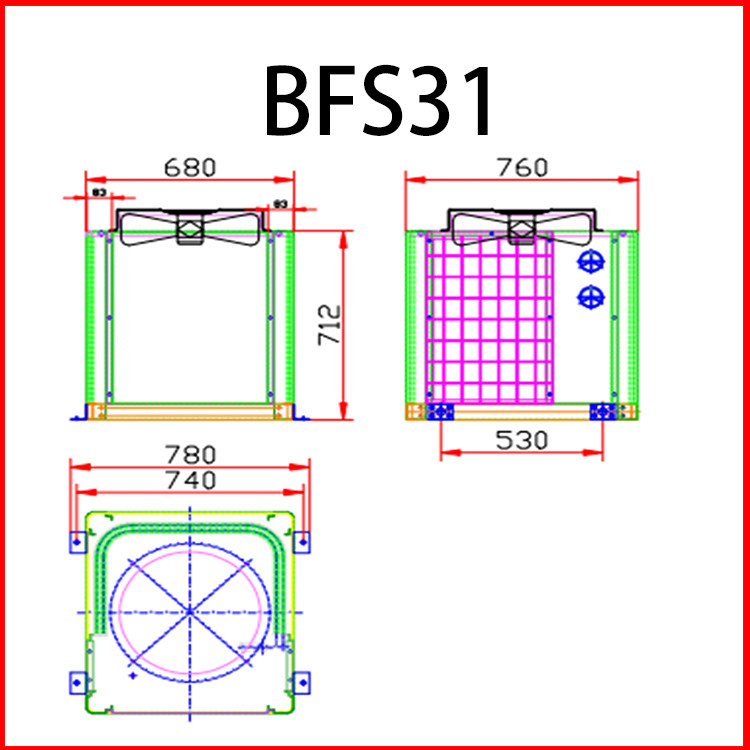 30HP air Cooled Condensing Units Box Type Refrigeration Unit
