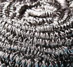 Non Toxic Material Stainless Steel Scrubbers , Long Lifetime Scouring Pad Safe