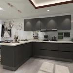 Appliance Modern Kitchen Cabinet With Particle Board & Plywood Materials