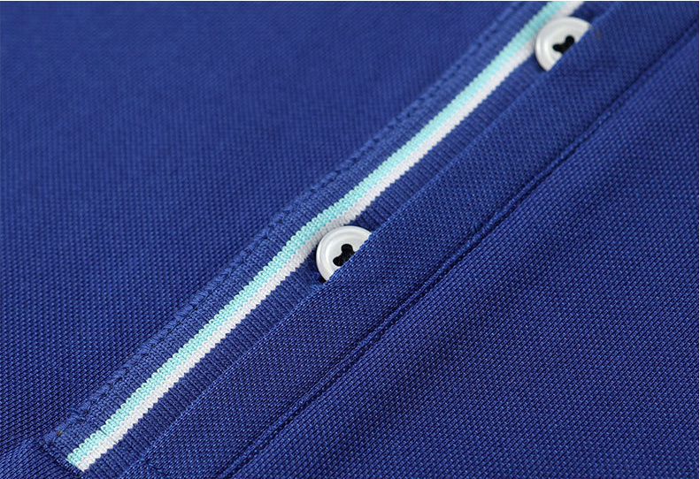 Custom Cotton Polo Shirt Lovers Work Clothes Lapel Solid Color T-shirt Embroidery Logo