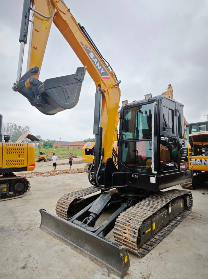 Factory Sale 6 Ton Mini Used Excavators Sany SY60C Backhoe Crawler Excavator For Sale