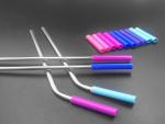 Stainless Steel Flexible Silicone Tubing Tasteless Food Grade Silicone Straw
