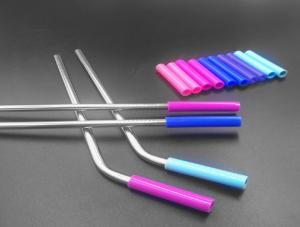 China Stainless Steel Flexible Silicone Tubing Tasteless Food Grade Silicone Straw Color wholesale