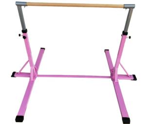 China Customized Logo Availabled Ash Wood and Iron Gymnastics Kids Horizontal Bar for Home wholesale