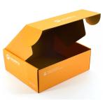 CMYK Auto Parts Packaging Box Paper Varnishing Orange Custom LOGO BSCI
