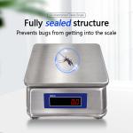 15kg S5 Double Screen Stainless Steel Waterproof Table Electronic Scale for -10