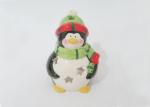 Strong Dolomite Penguin Candle Holder , Christmas Tea Light Holders Earthenware