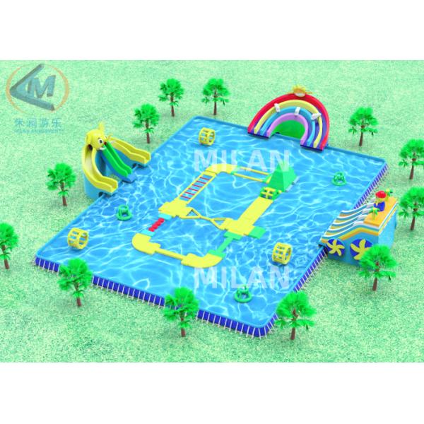 Amusement Park PVC Tarpaulin Pool 60x40m Waterproof For Adults Children Use