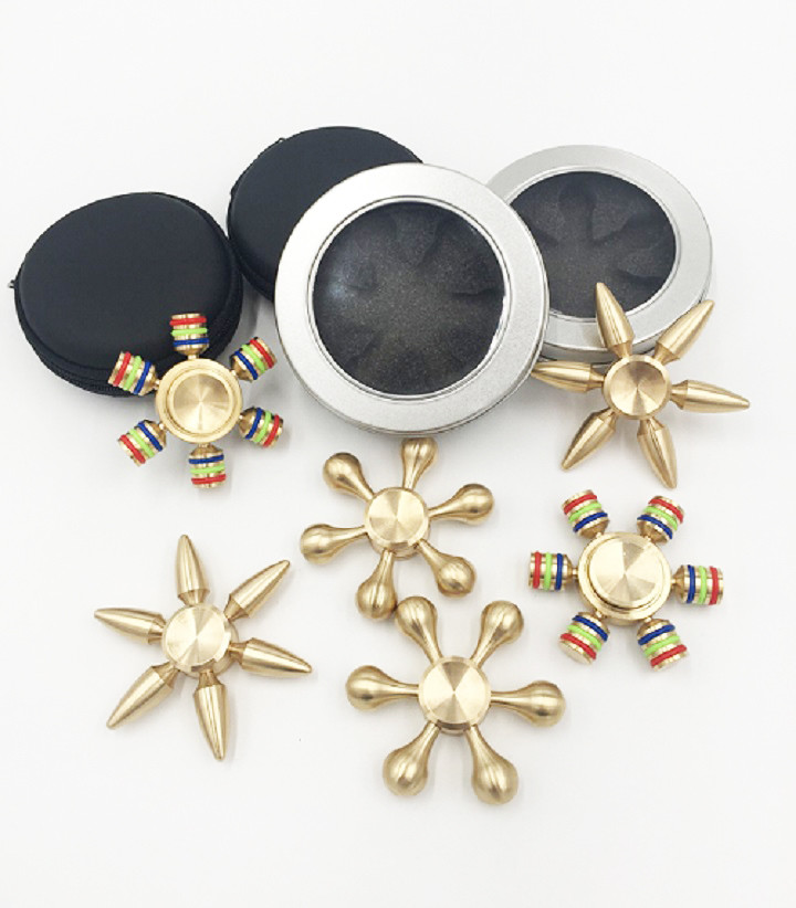 Wholesale Cheap price copper brass material detachable hand fidget finger spinner QL1102