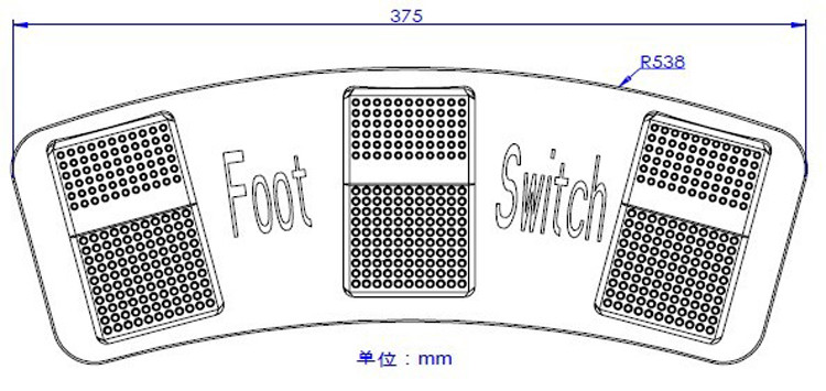 FS3P Three Switch Usb Foot Switch Pedal Medical Treatment Pedal Usb Triple Foot Switch