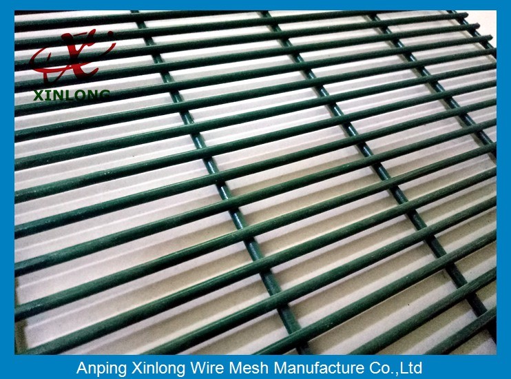 358 Anti Climb High Security Protection Galvanized Fence Dark Green Mesh Fence