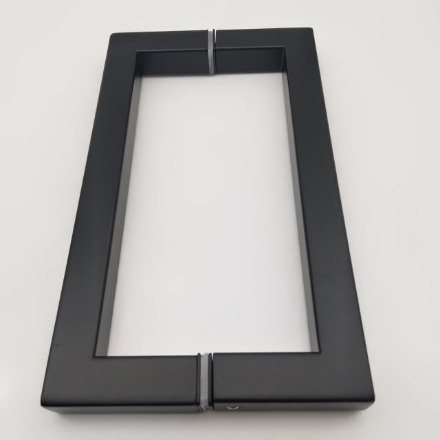 Glass Door Pull Handle Set For Door With Door Window Handles And Square Glass Clamps