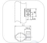 Lightweight Silver Aluminum Lean Pipe Joint Streamline Assembly Process