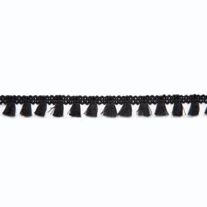 China 1.3cm Black Curtain Tassels And Trimmings wholesale