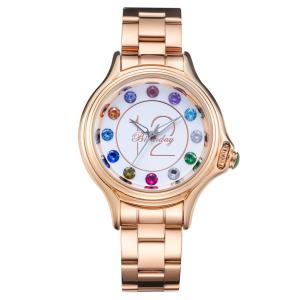 China Fashion Women Alloy Ladies Quartz Watches Luxury Rose Gold Waterproof wholesale