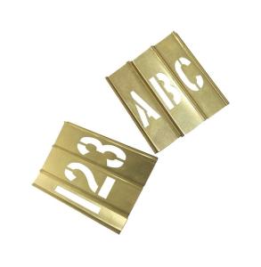 China Standard Brass Metal Alphabet Stencils Customized For Paint Printing wholesale