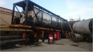 China 10000 Gallon Asphalt Heating Tank With Unloading Pump wholesale