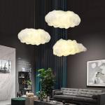 Geovancy Lampadario Polymer E27 Modern Cloud Chandelier Light