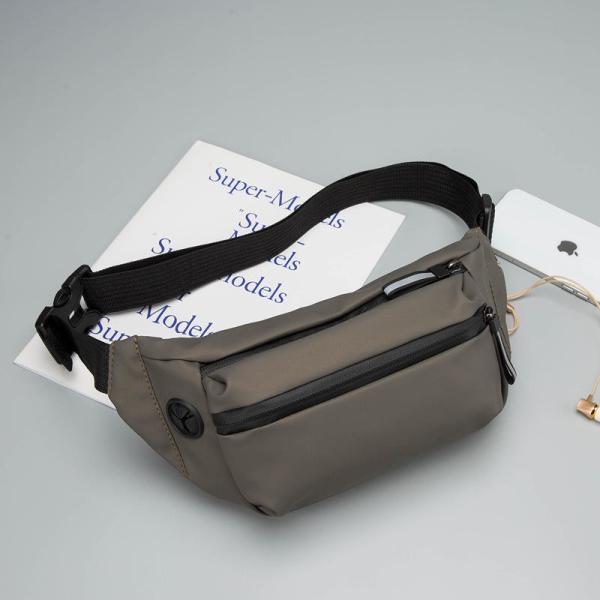 Multiple Pockets Nylon Waist Bag Pouch Unisex Waist Belt Bag Travel Pouch Fanny