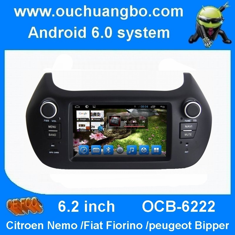 Ouchuangbo car dvd video for Fiat Fiorino with wifi BT gps navigation iPhone and Android phone connect to car radio