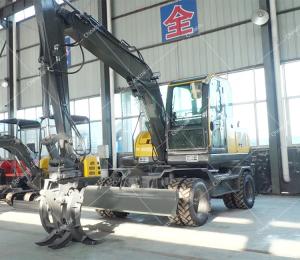 China Municipal Construction Engineering 8Ton Large Excavator Big Wheel Digger With Cab wholesale