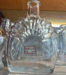 500ml 700ml Round Shape Clear Glass Wine Bottle for Beverage Whisky Rum Tequila