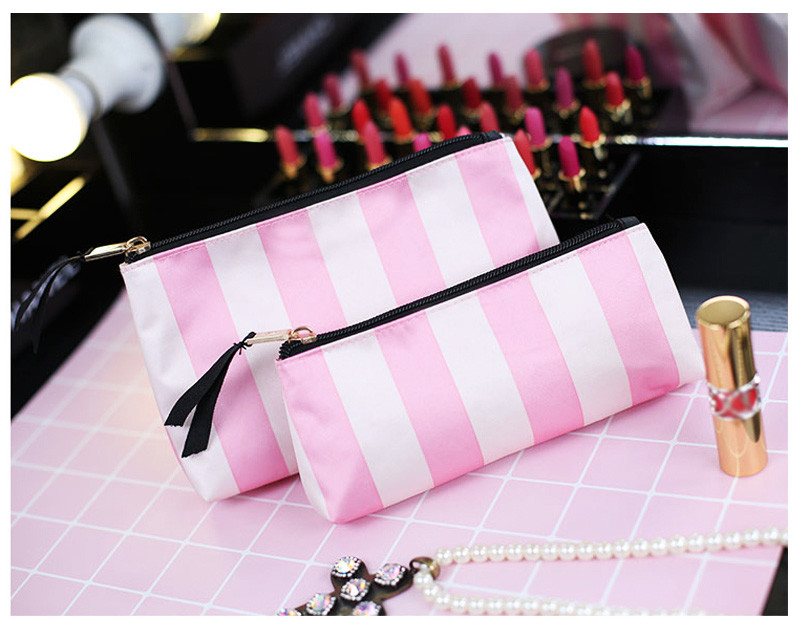 Travel PVC Clear Makeup Polyester Cosmetic Bag
